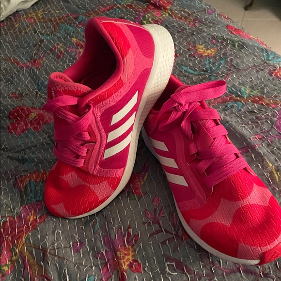 Adidas x Marimekko 9.5 Hot pink /pink Edge Lux prime green bounce sneakers - Picture 14 of 16